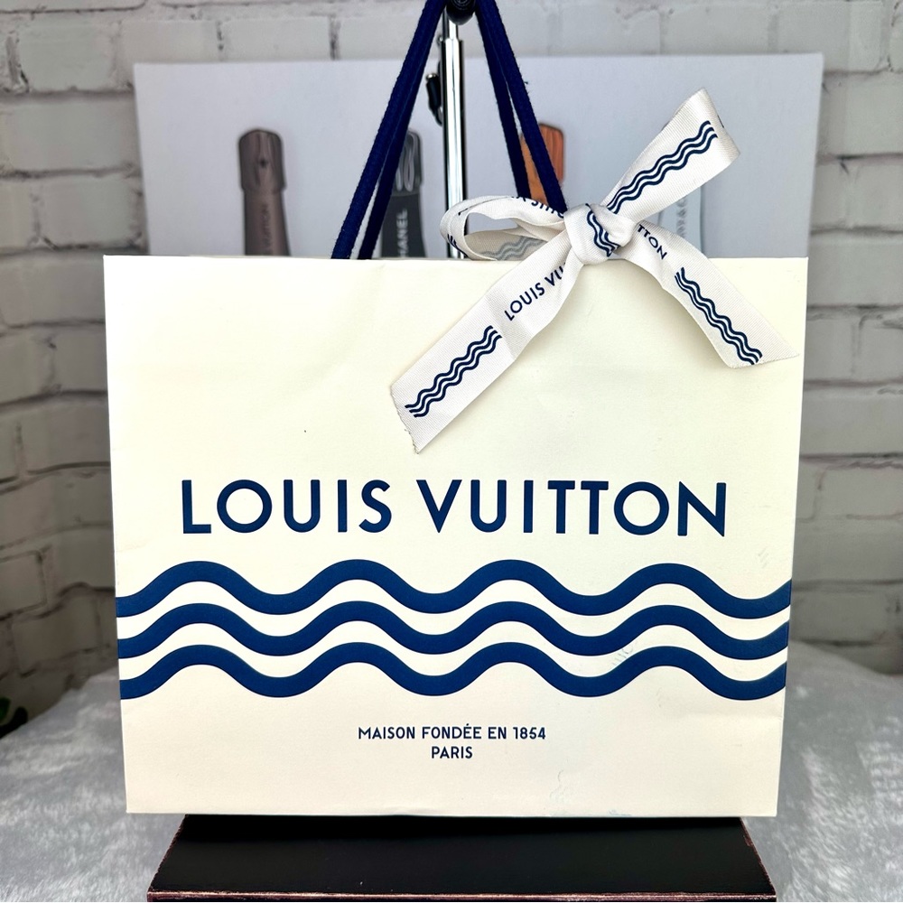 Louis Vuitton NEW STYLE shopping bag with ribbon RARE